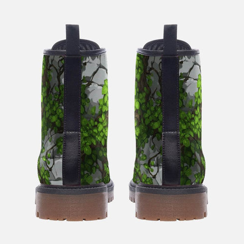 Creeping Vines Vegan Leather Lightweight boots - Books Worth Keeping